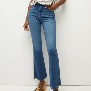 Veronica Beard Carson Kick Flare w/ Raw Hem in Serendipity size 30